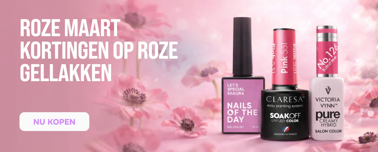 rosa UV-Nagellacke