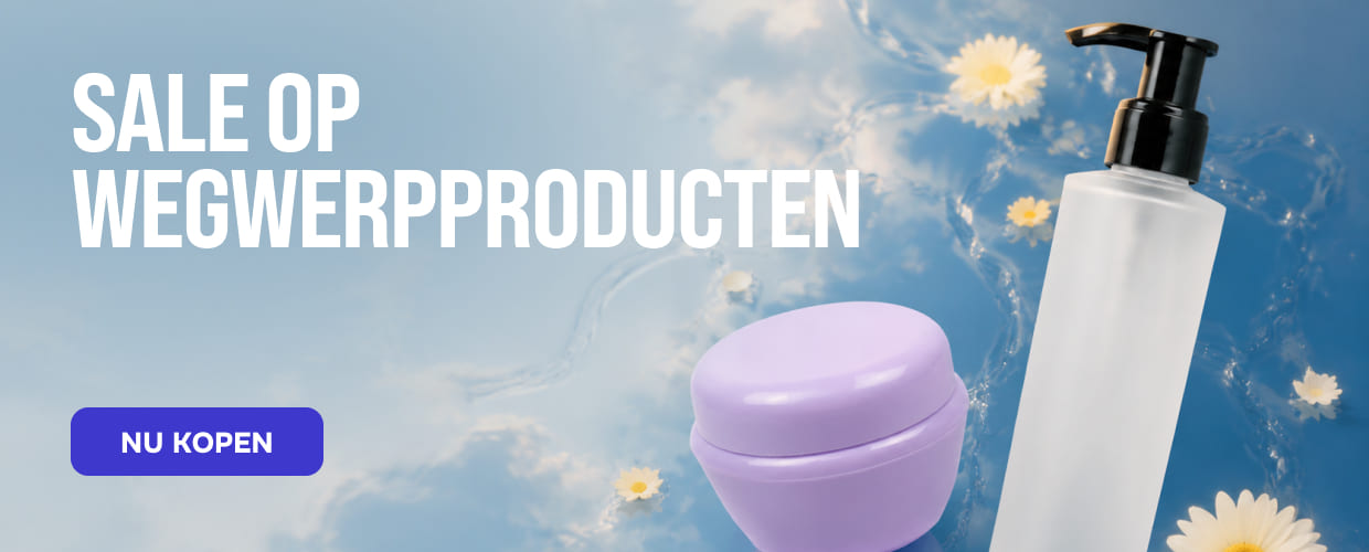 Sale op wegwerpmaterialen