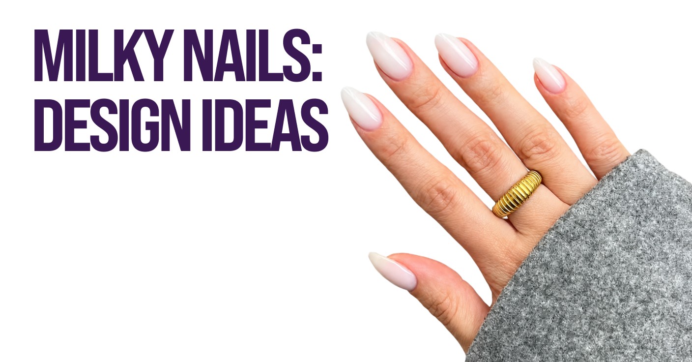 Melkwitte nagels: designideeën die er luxueus en elegant uitzien