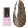 TUFI profi PREMIUM hybride nagellak Savage 07 reflecterend goud suède 8 ml (0102191) - Фото №1