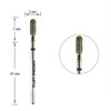 TUFI profi PREMIUM manicure frees diamant donut afgerond 880 140 030R 3 mm rode inkeping - Фото №1