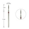 TUFI profi PREMIUM diamant vlam manicure snijder 243 018R 1,8 mm rode snede - Фото №1