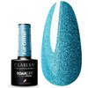 Лак гибридный Claresa FULL GLITTER 7 бирюзовый с блеском 5 г - Фото №1
