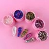 LUNA Unicorn Extension Gel №3 Groen met Zilver met Kalium, Glitter 5 ml (804-1807) - Фото №2
