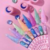 Gel LUNA Moon Nixie Gel №8 lila-rosa mit Glitzer 5 ml (804-2549) - Фото №4