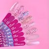 LUNA Glassy hybride top coat zonder plaklaag met blauwe vlokken 13 ml (300-2661) - Фото №4