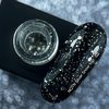 Топ NAILSOFTHENIGHT Silver Snow top 02 прозрачный с серебряными шестиугольниками, 10 ml - Фото №2