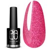 Hybride nagellak PALU PORTO PO3 roze met glitter 11 ml - Фото №1