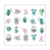 Waterstickers GNBLAB schuifplanten BN-1762 - Фото №1