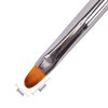 Molly Nails Gel Brush met ovale borstelharen, lengte 8 mm - Фото №2