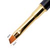 Illusion Line gelpenseel in paars met zirkonen, schuine borstelhaarlengte 6/8 mm. - Фото №2