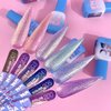 Gel polish LUNA №203 lavender with shimmer, rubbed effect 13 ml (047-2752-0553) - Фото №4