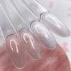 Гель для наращивания DARK Medium Gel №31 (обновленный цвет) персиковый с блестками 15 мл - Фото №3