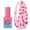 Hybride top LUNA Secret №02 zonder kleeflaag transparant, rood 13 ml (300-3350) - Фото №1