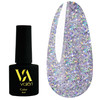 VALERI Color Hybrid Varnish №104 Zilver met veelkleurige deeltjes 6 ml (VA104) - Фото №1
