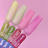 Hybride top LUNA Matte Sand Peach Pink Non Wipe zonder plaklaag met zanderige textuur effect roze perzik 13 ml (300-3430) - Фото №5