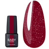 Гель-лак Moon Full Baby Red Chic 03 глубокий красно-пурпурный с микроблеском 6 мл - Фото №1