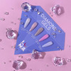 LUNA Gel voor extensions Diamond Gel №5 blauw met glitter 15 ml (323-2358-0464) - Фото №5