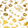 Nagelstickers dun zelfklevend halloween MS-C298 goud - Фото №2