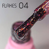 Гель-лак Toki-Toki Flakes № 004 малиновый с разноцветными блестками 5 мл - Фото №2