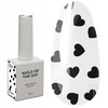 Top NAILSOFTHEDAY Cupidon Top 03 mit schwarzen Herzen ohne Klebeschicht 10 ml - Фото №1
