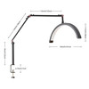 Halbmondlampe MASTER mit Klemme schattenfrei LED 400*200*40 mm 20W weiß - Фото №2