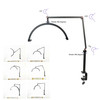 Halbmondlampe MASTER mit Klemme schattenfrei LED 400*200*40 mm 20W weiß - Фото №3
