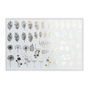Nagelstickers UAslider folie gouden bloemen en bladeren №Fg 018 - Фото №1