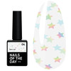 NAILSOFTHEDAY Party top 04 transparent with holographic stars 10 ml - Фото №1