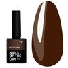 Topcoat NAILSOFTHEDAY Color Top Vitrage 17 zonder Plaklaag Semi-Transparant pure chocolade 10 ml - Фото №1