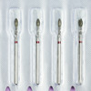 Diamant manicurefrees TUFI profi Nier 257 025R diameter 2,5 mm rood - Фото №2