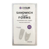 Верхние формы GNBLab Sandwich Dual Forms Oval Shape 240 шт. W557 - Фото №1
