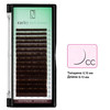False eyelashes Rarity Dark Brown curl CC 0.10 16 rows 6-13 mm - Фото №1