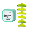 Silicone rollers Rarity Emerald Frogs 6 pairs (A, B, C, S, M, L) - Фото №1