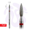 Manicurefrees TUFI profi Diamanten Vlam 8 mm × 2,3 mm Rode inkeping (0328405) - Фото №2