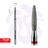 Manicurefrees TUFI profi Diamanten Vlam afgerond stomp 10 mm × 2,3 mm Rode inkeping (0328409) - Фото №2