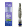 Manicurefrees TUFI profi Diamanten Vlam afgerond stomp 10 mm × 2,3 mm Blauw inkeping (0328410) - Фото №1