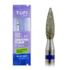Manicurefrees TUFI profi Diamanten Vlam 8 mm × 2,3 mm Blauw inkeping (0328406) - Фото №1