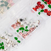 Nagelkunst in een doosje kersenbloesems met zirkonen gemengde kleuren 30 stuks - Фото №2