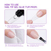 Gellijm voor nageltips TUFI profi Transparant 15 g (0333743) - Фото №8