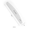 Set of nail files DARK crescent foam-based white 25 pcs (180/240 grit) - Фото №2
