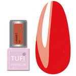 Гель-лак TUFI profi  PREMIUM Cabaret  10 Алый с блестками 8мл (0102565)