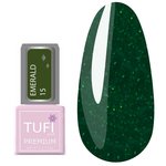 TUFI profi PREMIUM hybride nagellak Emerald 15 Malachite met glitter 8 ml (0102534)