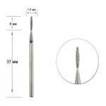 Staleks diamant manicure frees, blauwe vlam, diameter 1,4 mm, werkend deel 8 mm, st.