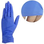 Nitril handschoenen blauw III maat M 100st