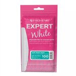 Set witte vervangbare punten voor een rechte vijl (zachte basis) Staleks Pro EXPERT 40 100 grit (30 stuks)