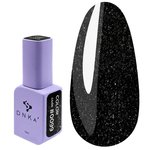 Гель-лак DNKa №0099 темный серый с блестками 12 мл (GPDC0099)