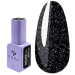 Гель-лак DNKa №0100 черный с блестками 12 мл (GPDC0100)