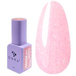 Hybride nagellak DNKa 0093 beige met glitter 12 ml (GPDC0093)