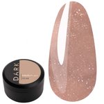 Гель для наращивания DARK Medium Gel №32 бежевый с блестками 15 мл